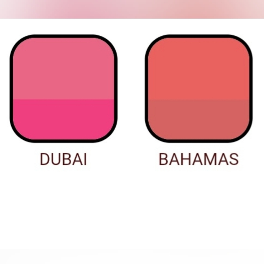 BISHA Essential Duo Blush- Dubai (bright pink) Creamy Blush/Matching Powder - Picture 7 of 7